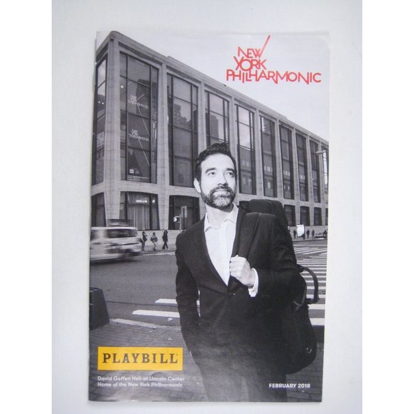 New York Philharmonic Stagebill February 2018 Barber Bernstein Lincoln Center - Picture 1 of 9
